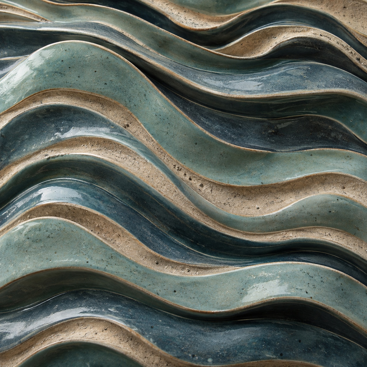 After the tide — AI-generated material concept