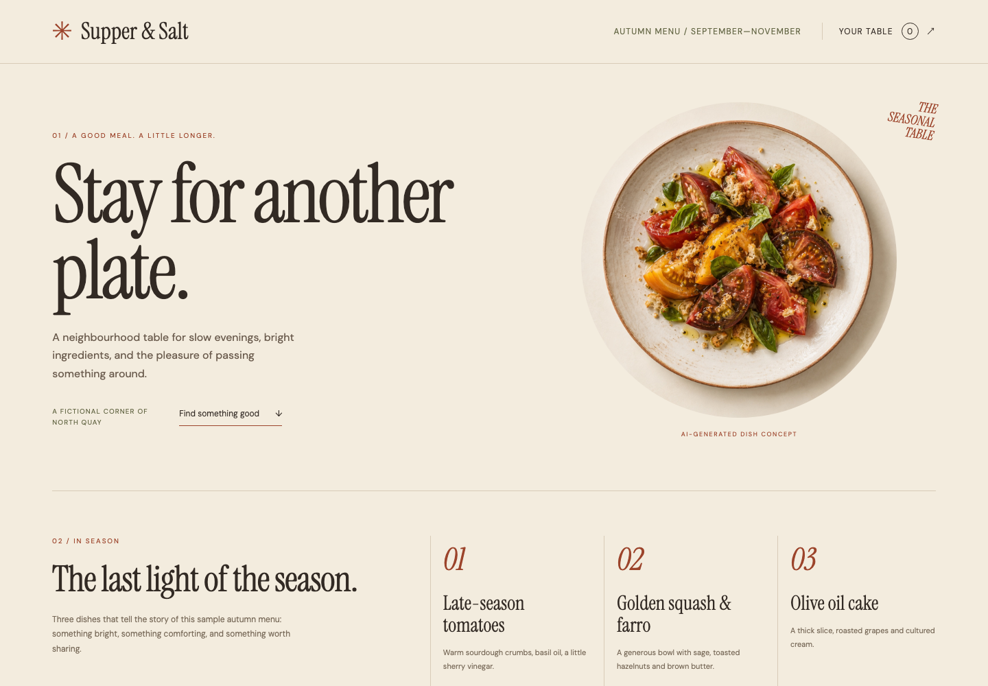 Restaurant Menu Explorer — Generated desktop overview